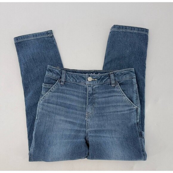 NWOT‎ Cat & Jack Boy’s Blue Denim Stretch Ankle Straight Jeans Size 12 Everyday - Picture 3 of 8